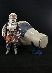 Custom GI Joe 3D printed Space Capsule stand multiple colors & glow in dark