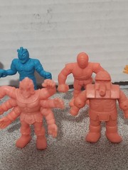 Vintage M.U.S.C.L.E. Men Lot of 10 Colored Red Purple Blue And Beige Kinnikuman