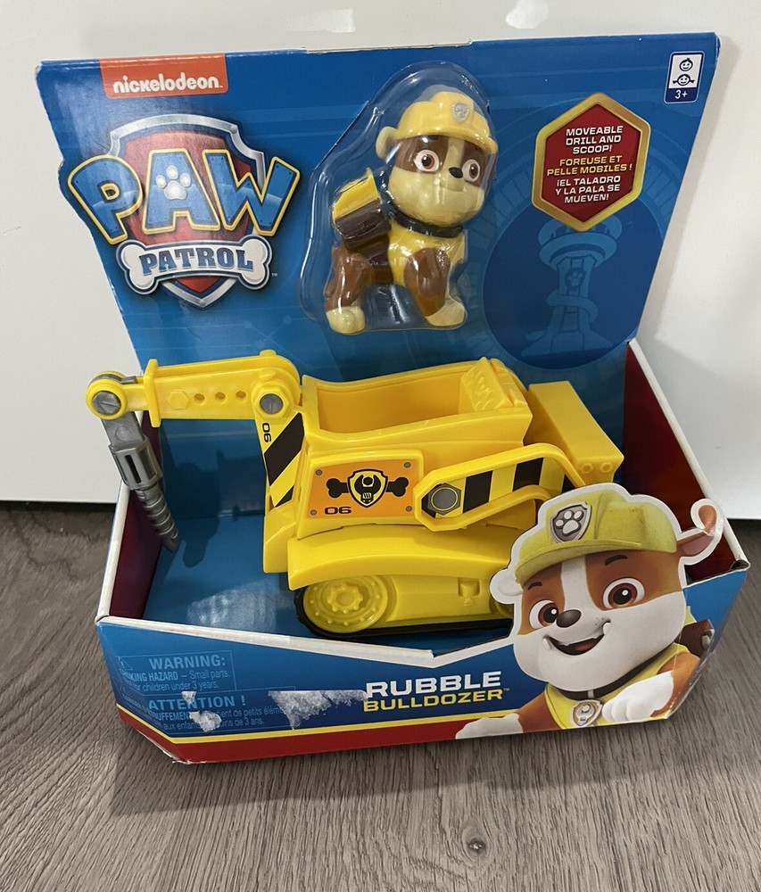 Rubble’s Bulldozer Vehicle with Collectible Figure for Kids Aged 3 and Up Toy