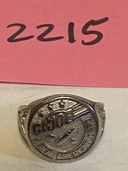 GI JOE 1982 REAL AMERICAN HERO RARE METAL/ADJUSTABLE RING VINTAGE ORIGINAL