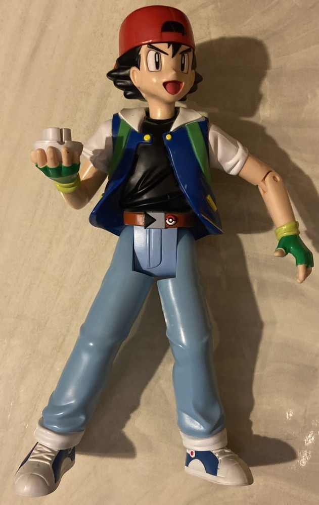 Pokemon Talking Ash Ketchum 11.5″ Action Figure Nintendo Vintage 2001 Hasbro
