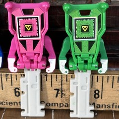 Power Rangers Super Megaforce Lost Galaxy Key Set Full Team w/ Magna Defender
