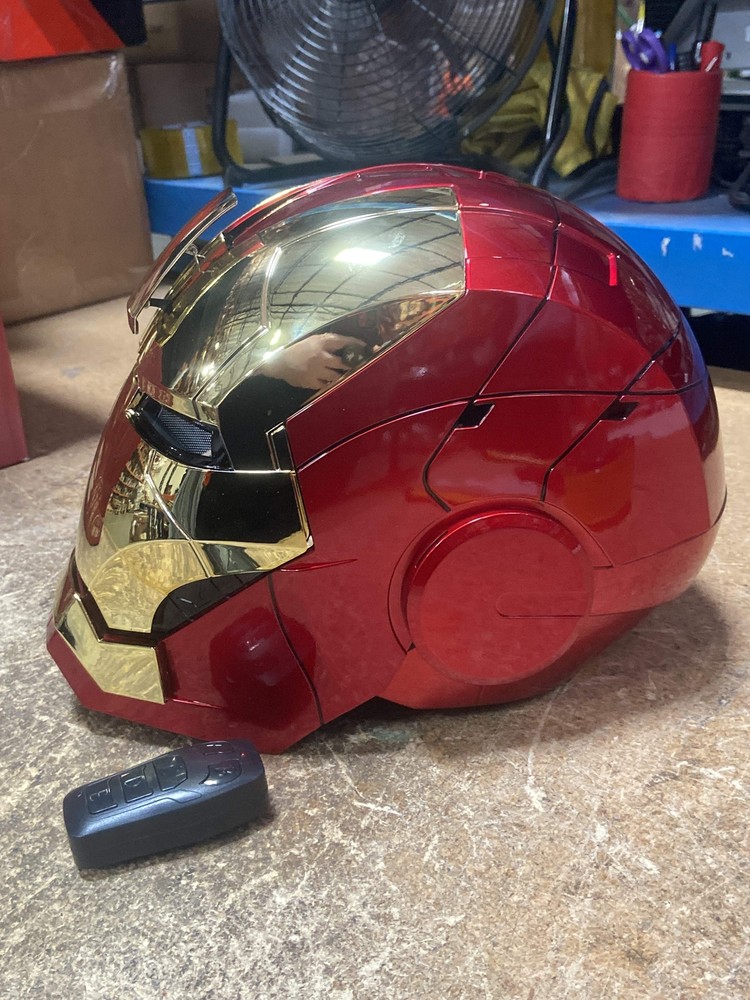 AutoKing MK5 Gold Mask 1/1 Iron Men Helmet Wearable Voice Control Cosplay Used