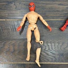 Vintage 1974 Mego 8″ INCH Spider-Man Action Figure Damaged Left Knee