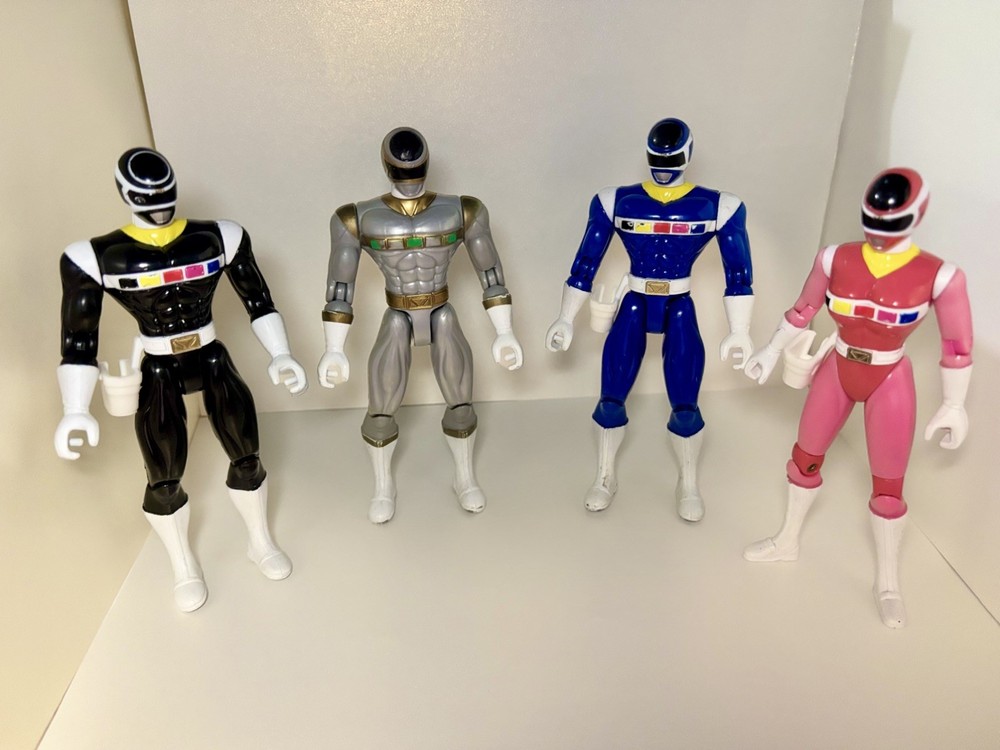 1997 Power Rangers In Space Set of 4 Figures 5”Bandai 97