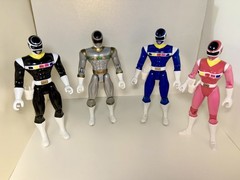 1997 Power Rangers In Space Set of 4 Figures 5”Bandai 97