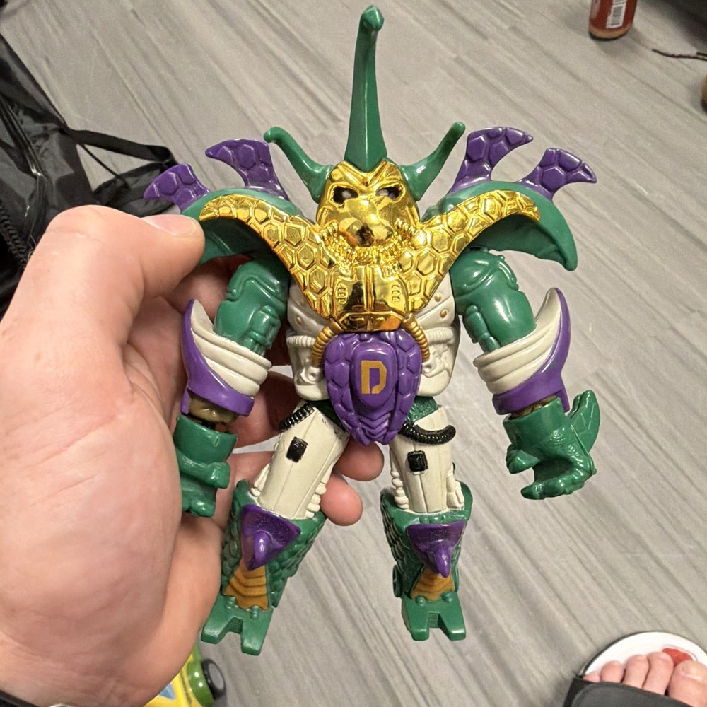 D Crab Action Figure Plastic – Green/Purple/Gold/White Monster Character Toy