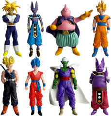 Anime Super Hero Action Figures Set, Collectible Warrior Figurines, 7.8Inch Ener