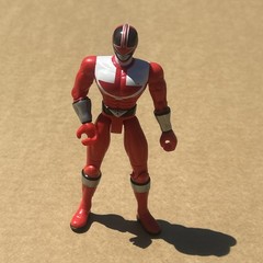 Red Power Ranger 2009 Bandai 6” Action Figure Poseable No Accessories