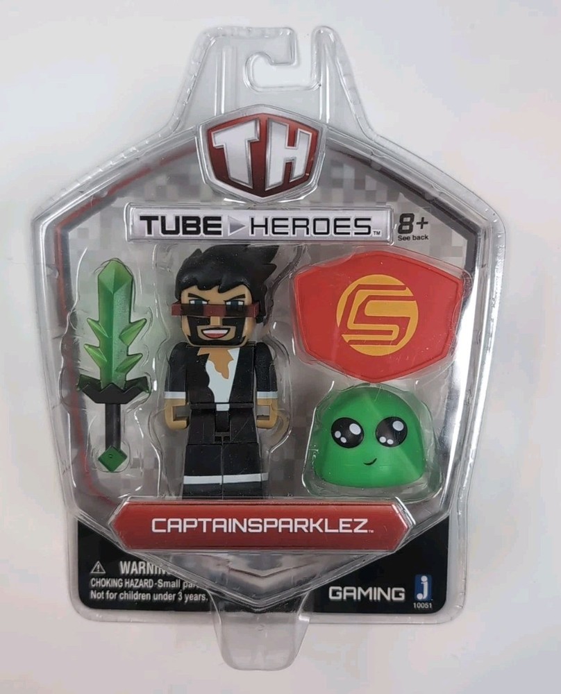 Tube Heroes Unlimited CaptainSparklez Figure! New In Box 2015 Jazwares