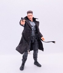 SU-PNTLC-BLK: 1/12 black trench coat for Marvel Legends TV Punisher figure
