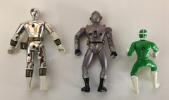 Lot of 3 Mighty Morphin Power Rangers – Silver Ranger, Cogs Alien & Green Ranger