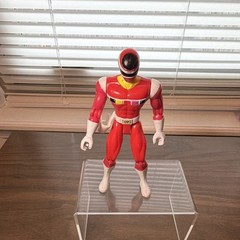 Masked Hero Action Figure Toy Plastic Red White Black Yellow