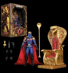PRE-SALE–G.I. Joe Classified 221 Hooded Cobra Commander Figure Throne Set