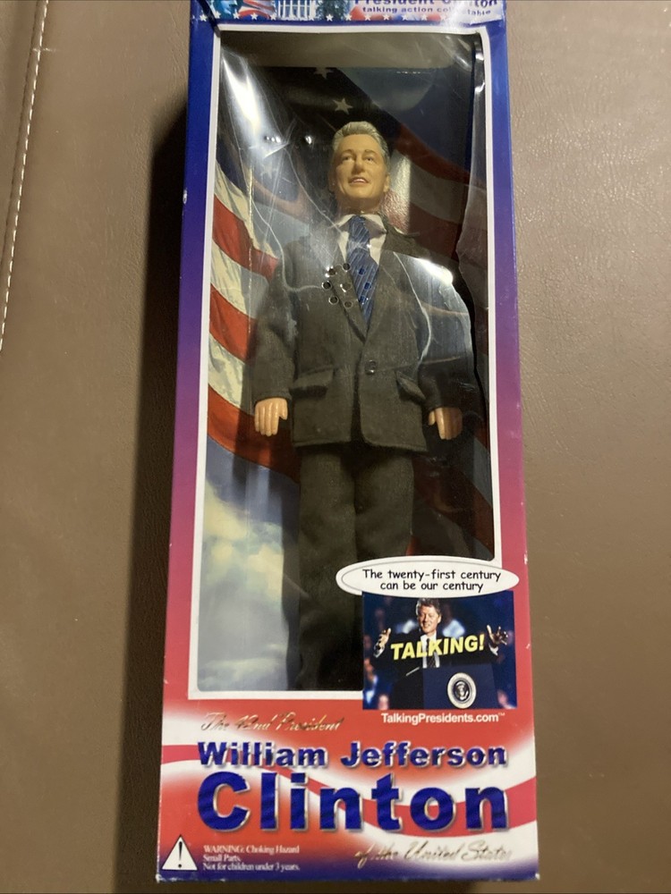 President Bill Clinton Collectable Action Figure Talking Presidents Read G2