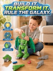 Magnetic Dinosaur Transforming Robot Toys for Boys, 4-in-1 Action Figure for …