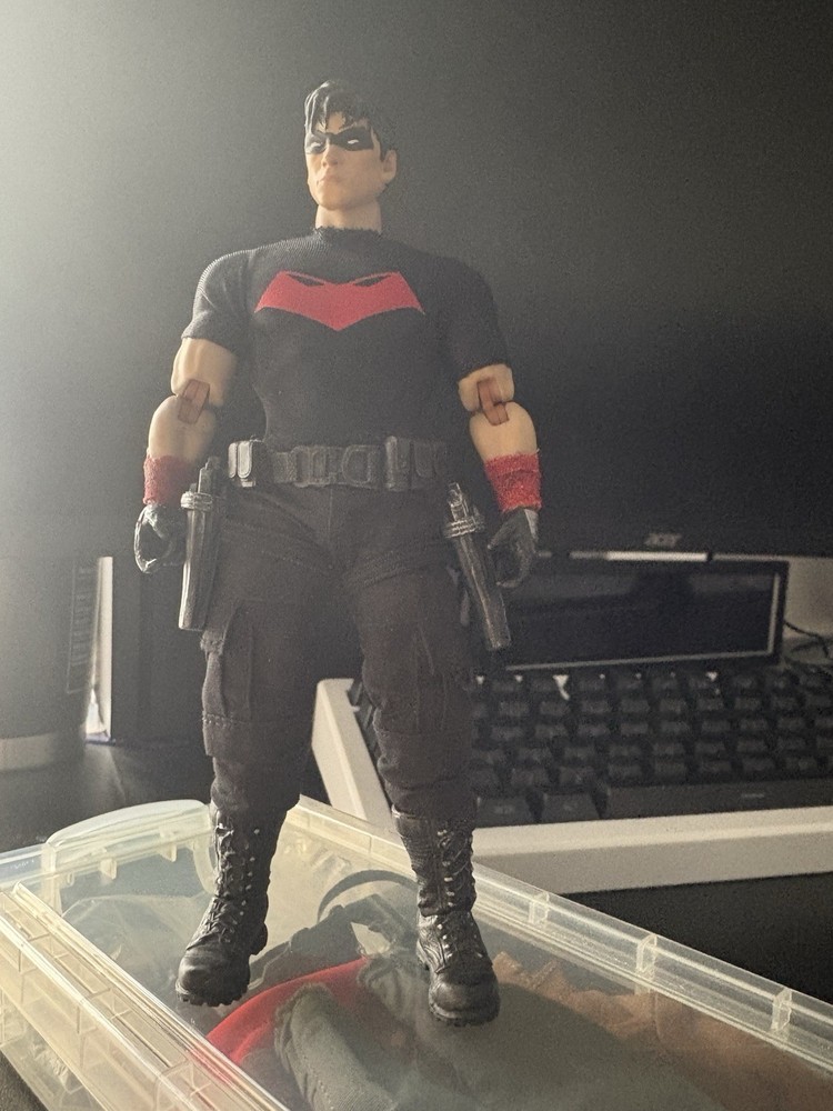 Red Hood Custom Made Action Figure with Clothes, Boxed, Plastic and Fabric 1/12