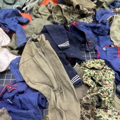 AS-IS Hasbro 12” GI JOE 1960’s – 70’s Jumpsuit Clothes Lot – Adventure Team C4