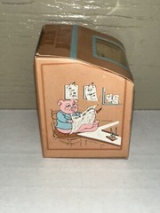 The Boss Pig In Suit On Hard Plastic Mini Action Figure Wall Street Journal NOS