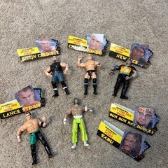 1999 ECW Wrestling Action Figure Lot- New Jack, Sabu, Lance Storm And More