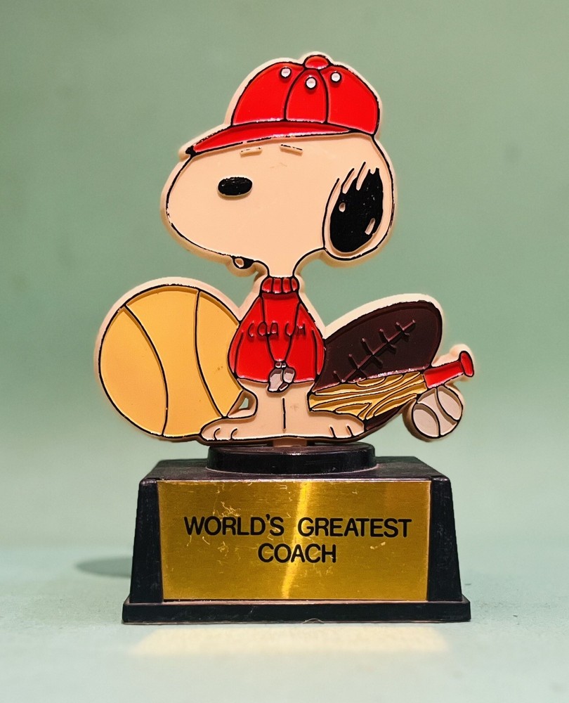 Aviva Peanuts Snoopy Worlds Greatest Teacher Award Sport Coach Trophy