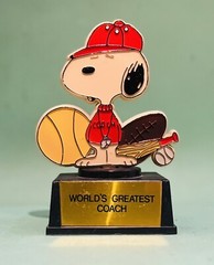 Aviva Peanuts Snoopy Worlds Greatest Teacher Award Sport Coach Trophy