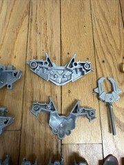 Vtg Bandai 1999 Power Rangers Lost Galaxy Armored Red Ranger Parts Weapons Lot
