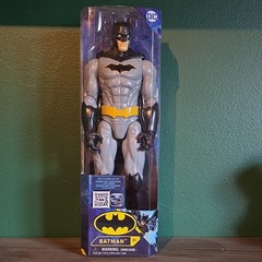 Spin Master Batman Action Figure 10608AFS DC Comics Gray Black Yellow Boxed