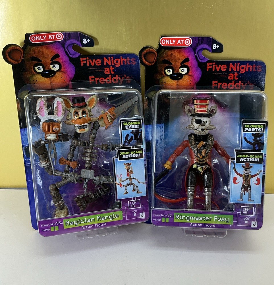 *NEW* Five Nights at Freddy’s Ringmaster Foxy/Magician Mangle Lot Of 2