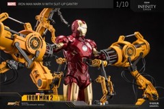 1918: ZD Toys 1/10 Suit-up Gantry with Iron Man MK4 Action Figure Bundle Set