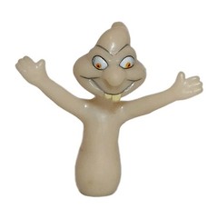 1997 Harvey Comics Casper Ghost Stinkie Glow In The Dark PVC Plastic Toy Vtg