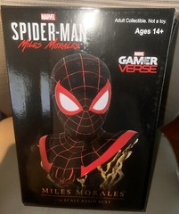 Marvel’s GamerVerse Spiderman Miles Morales Bust Diamond Select New