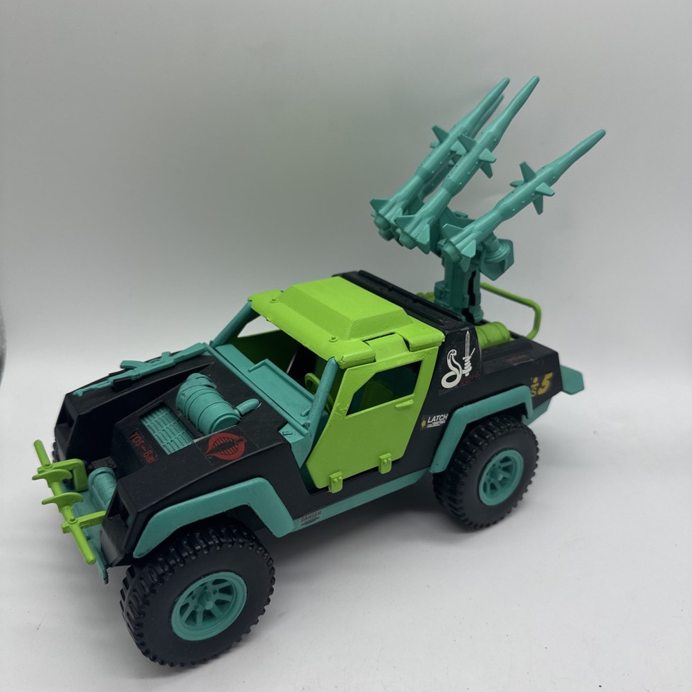 VINTAGE GI JOE DREADNOK GROUND ASSAULT W STEERING WHEEL JEEP 1998? RARE
