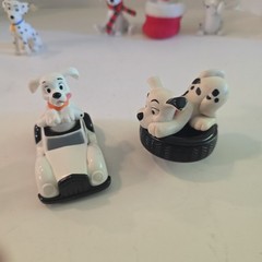 Disney 101 Dalmatians PVC Toys Figures Dog Lot Of 9 Cake Topper Car Dogs Puppy