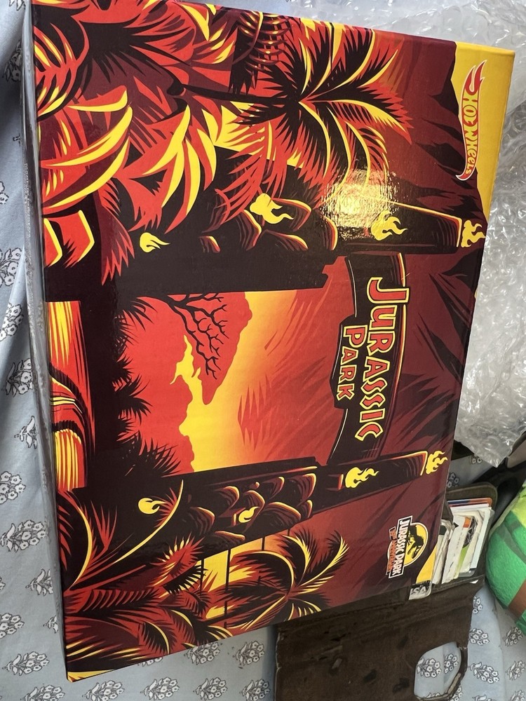 2023 SAN DIEGO COMIC CON MATTEL CREATIONS HOT WHEELS JURASSIC PARK JEEP NIB