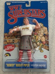 WWE LJN SUPERSTARS ROWDY RODDY PIPER BLACK CARD CHASE & PIPER BLUE CARD *IN HAND