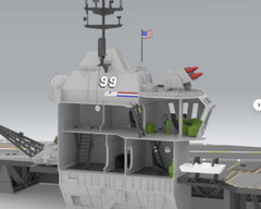 GI Joe USS FLAGG Aircraft Carrier – 3D Printed for ARAH 12 FEET LONG