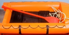 VTG 1998 35th Anniversary GI Joe Challenge At Hawk River Raft G.I. Joe Orange