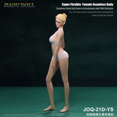 JIAOU DOLL JOQ-21D-YS 1/6 Natural Skin Seamless Body For 12″Female Action Figure