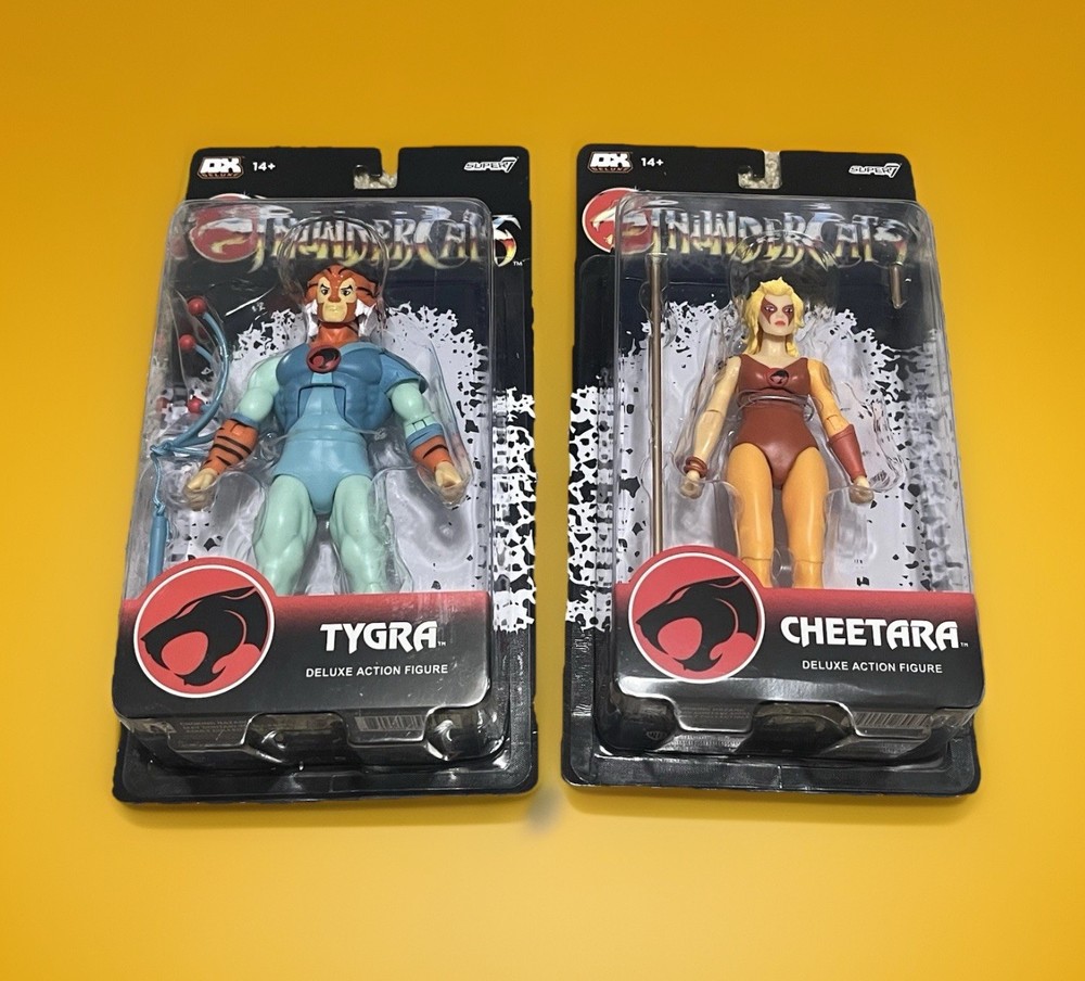 Super7 Thundercats CHEETARA and TYGRA 7″ Deluxe Action Figure Wave 2 IN HAND R2S