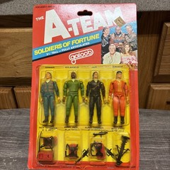 VTG 1983 The A-Team Soldiers of Fortune Figure 4 Pack Galoob In Factory PKG-open