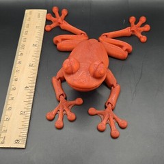Tree Frog Articulated Figure 3D Printed Handmade Collectable – Multiple colors