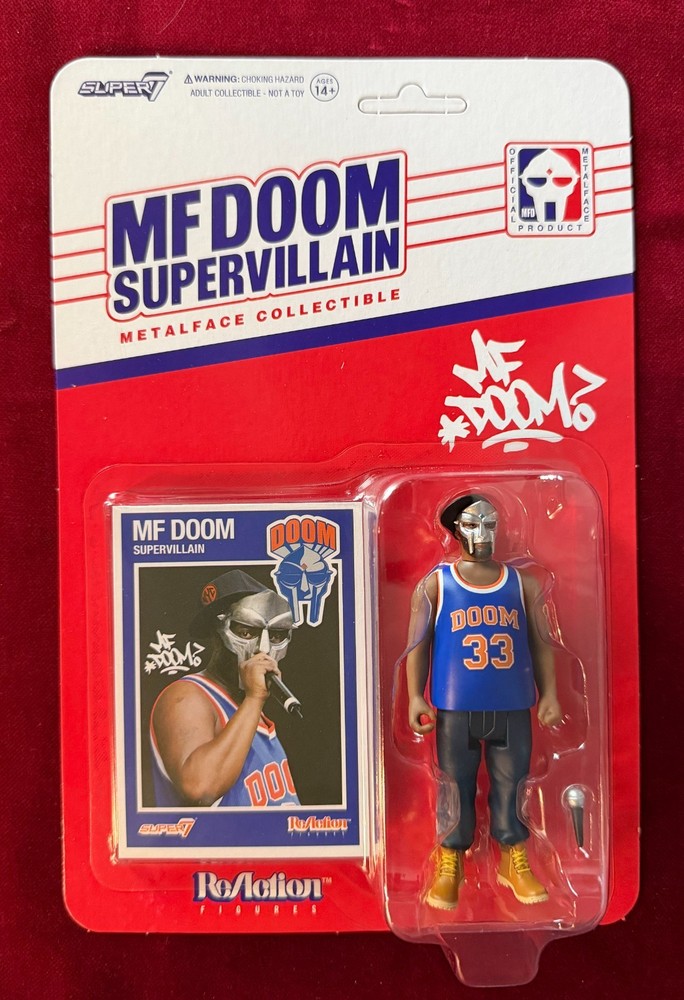 Super7 ReAction MF DOOM SUPERVILLIAIN MetalFace Collectible 3.75″ Action Figure