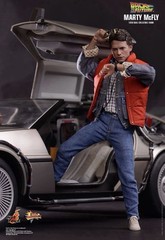 HOT TOYS MMS257 BACK TO THE FUTURE MARTY MCFLY 1/6 Like new Rare