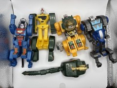Vintage Tek Toys Robo-Kats LOT of 4 Fighting Animal Anibots Robot Toys