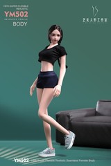 1/6 Female Pale Body Flexible Large Breast Thin Waist 12″ Action Figure +Details