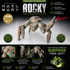 Rocky Eridian Alien Figure Project Hail Mary Custom Handmade Sci-Fi Collectible