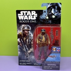 Star Wars Rogue One Lieutenant Sefla Figure 2016 Selfa Selfla Rebel Trooper 3.75