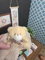 1/6 SCALE Mini Nursery Decor, Blanket, Teddy Bear, Diapers, Wipes, Announcements
