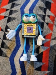 Vtg Motorola Android Power PC Promotional Bendie Chip Figure Guy Advertising